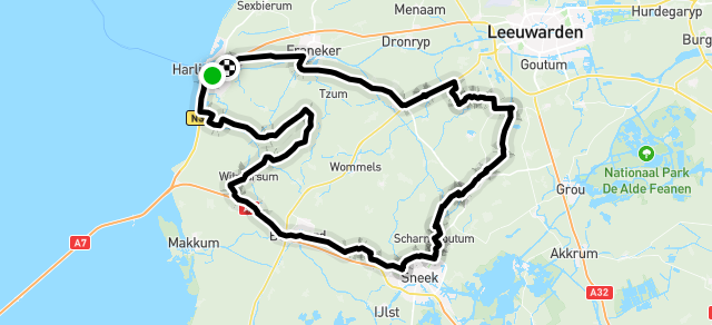 Ride image for Route: 88 km Harlingen Fietsrit