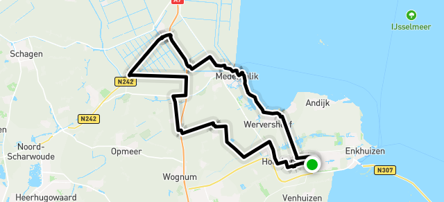 Ride image for donderdag60 km