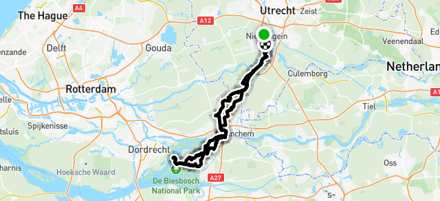 Ride image for Biesbos ZW 13 juni 2025 - (30 ℃  - 🥤 )