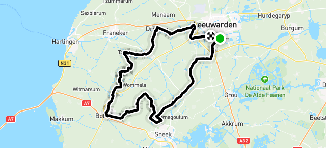 Ride image for RACE - Zondagmorgenrit, 9.00 uur, ca. 70 km (B Groep)